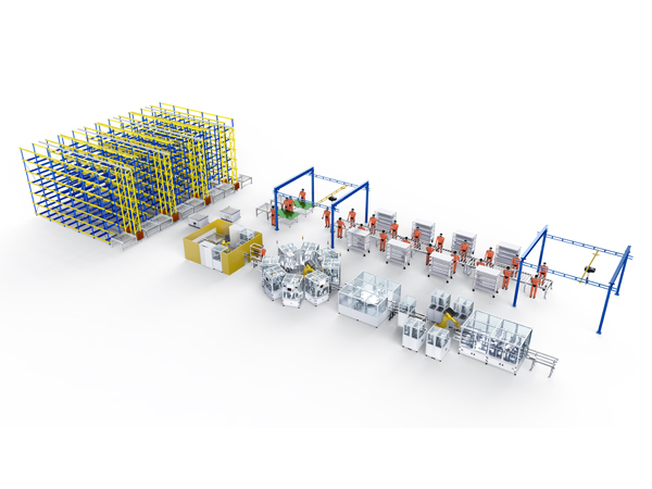 Cylindrical Battery Module Line